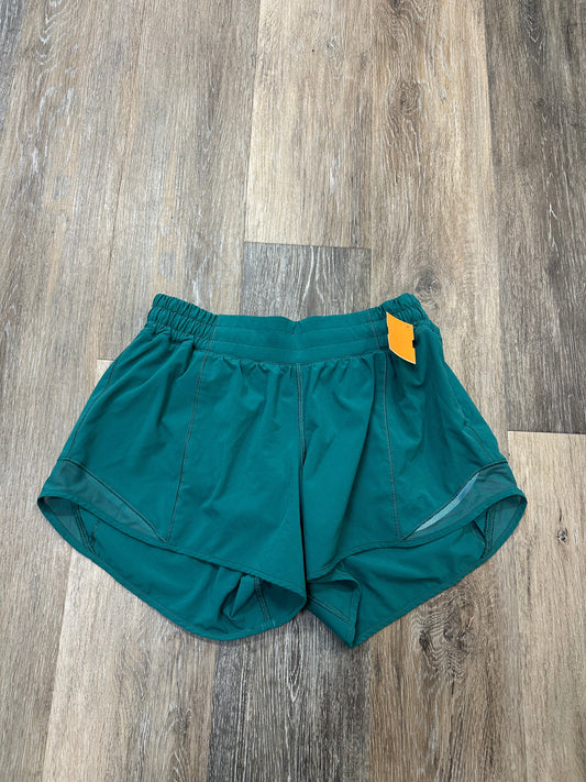 Athletic Shorts By Lululemon In Teal, Size: 8