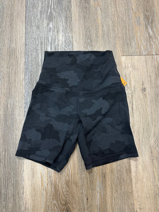 Athletic Shorts By Lululemon In Camouflage Print, Size: 0