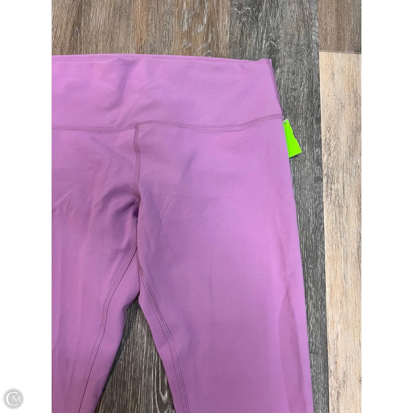 Athletic Crop Leggings By Lululemon In Purple, Size: 16
