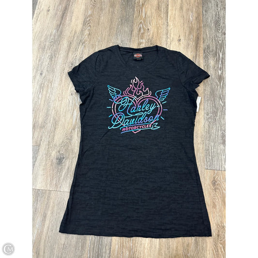 Top Short Sleeve By Harley Davidson In Black, Size: L