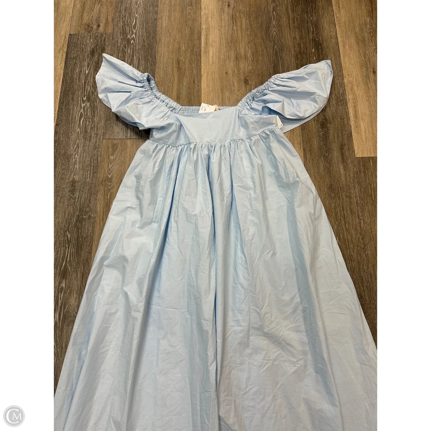 Dress Casual Midi By H&m In Blue, Size: M