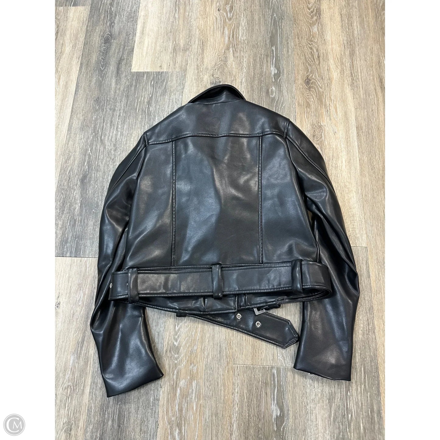 Jacket Leather By Urban Outfitters In Black, Size: S