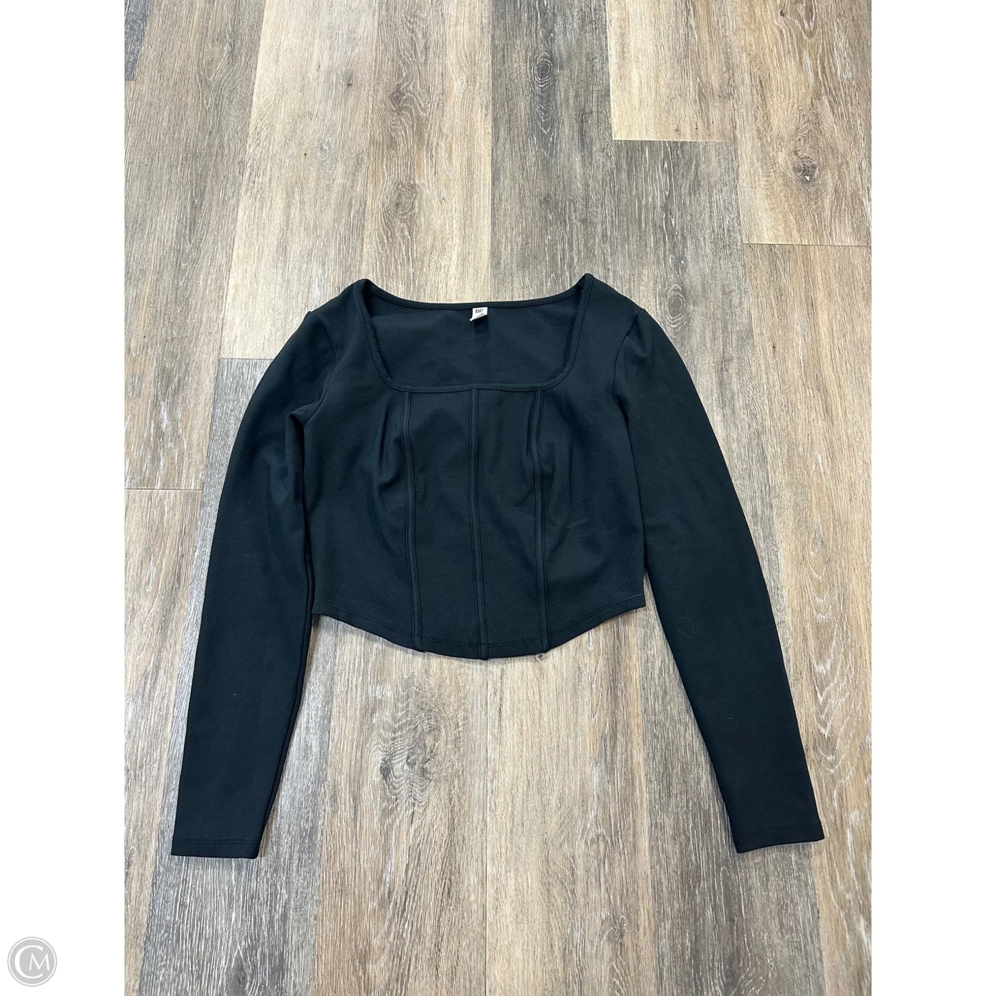 Top Long Sleeve By Bp In Black, Size: M