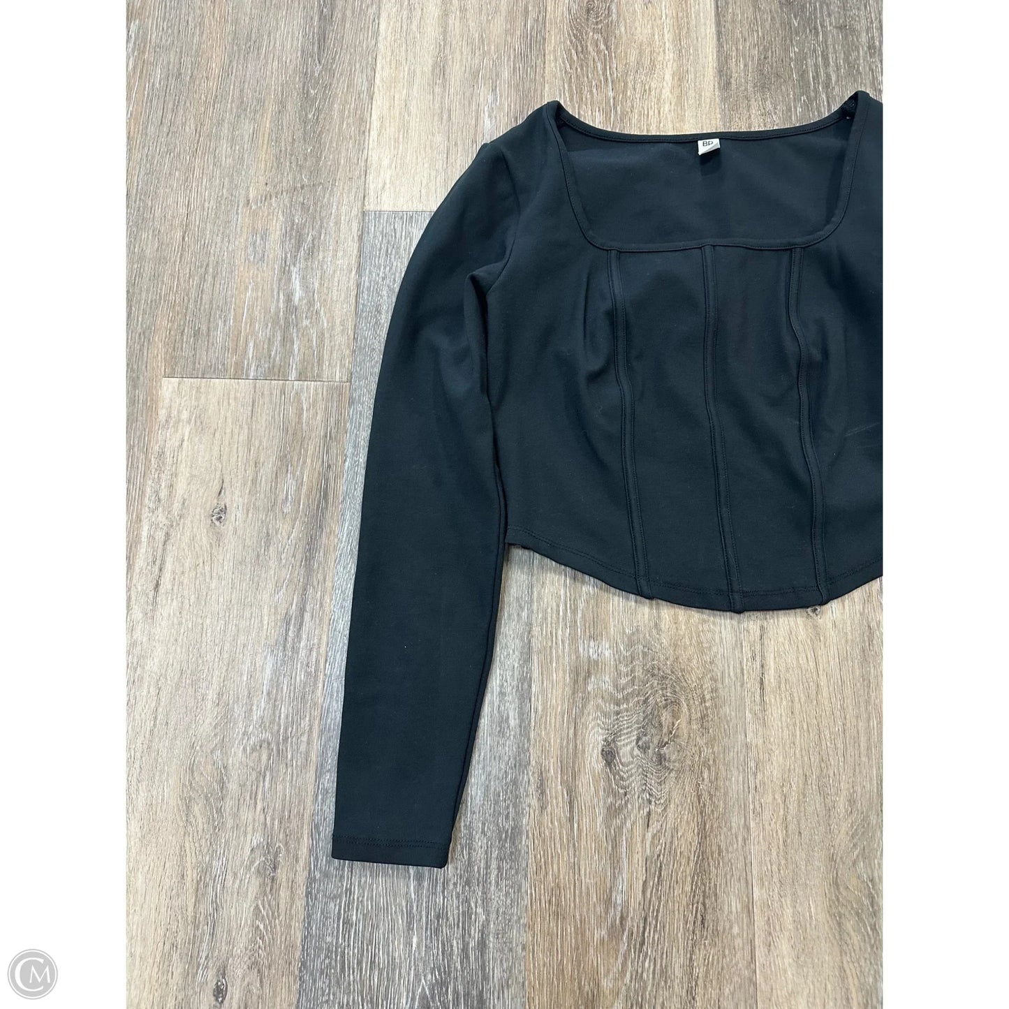 Top Long Sleeve By Bp In Black, Size: M
