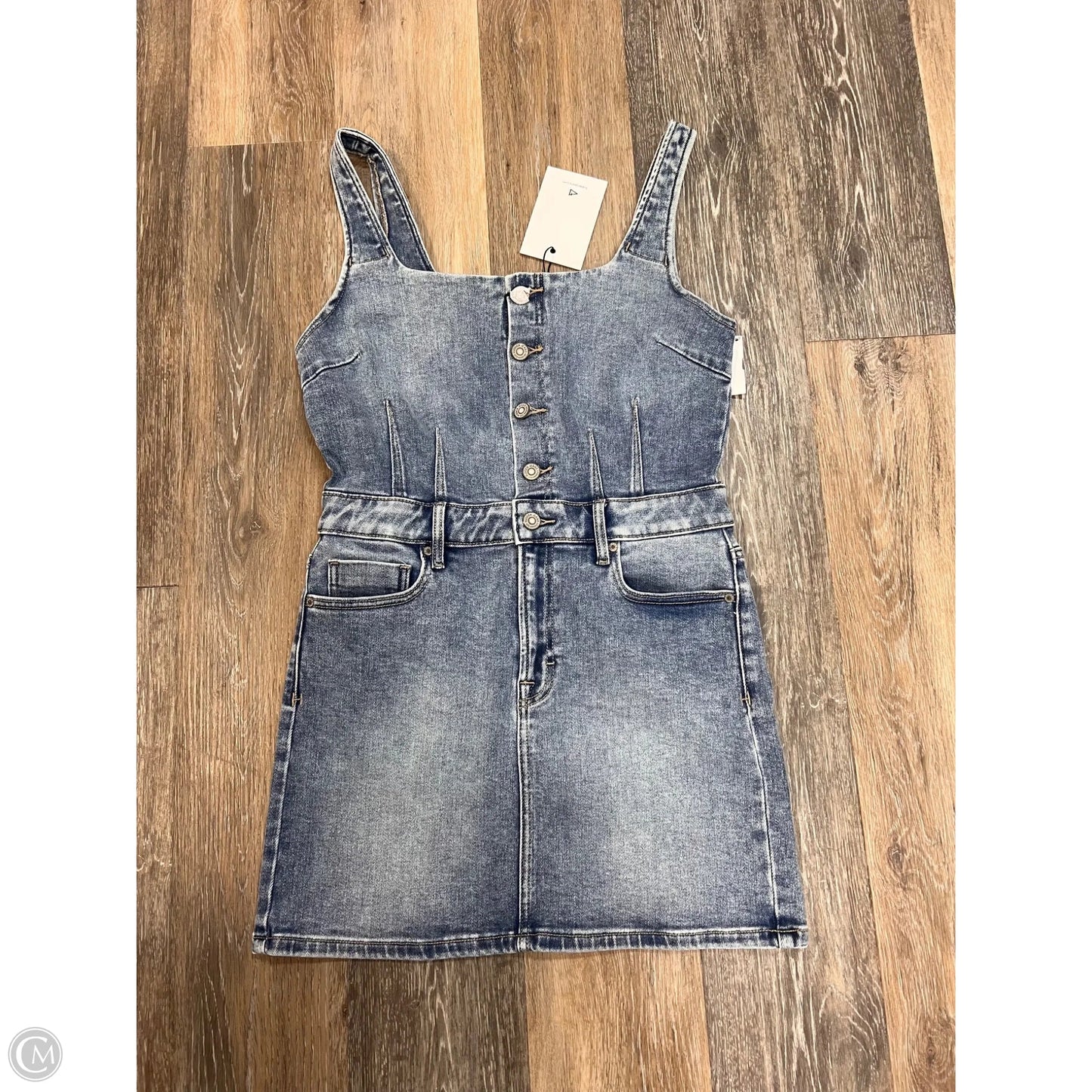 -Dress Casual Midi By Hidden In Blue Denim, Size: M