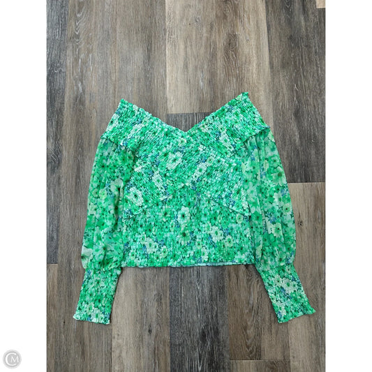 Blouse Long Sleeve By Bb Dakota In Green, Size: M