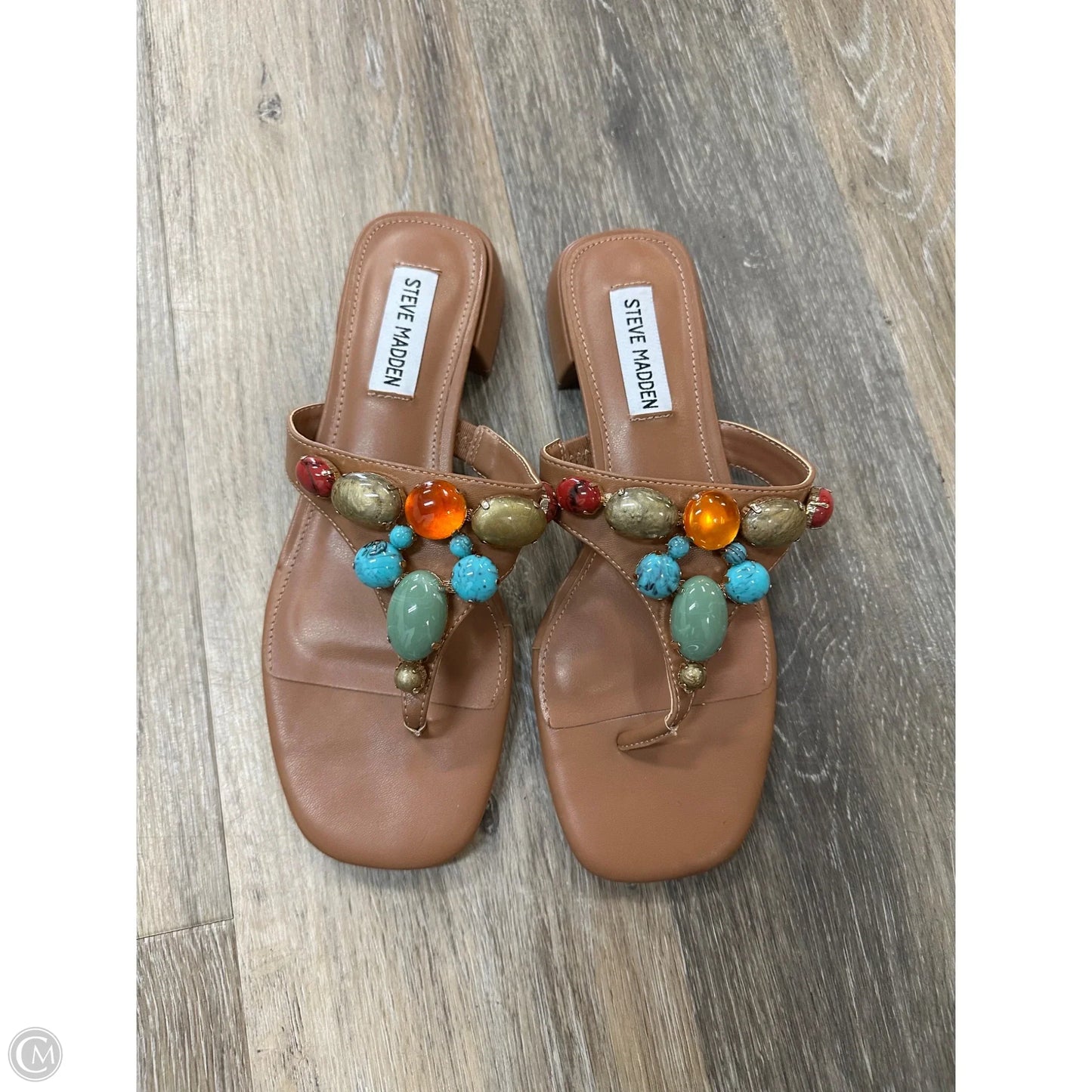 Sandals Flats By Steve Madden In Tan, Size: 7.5