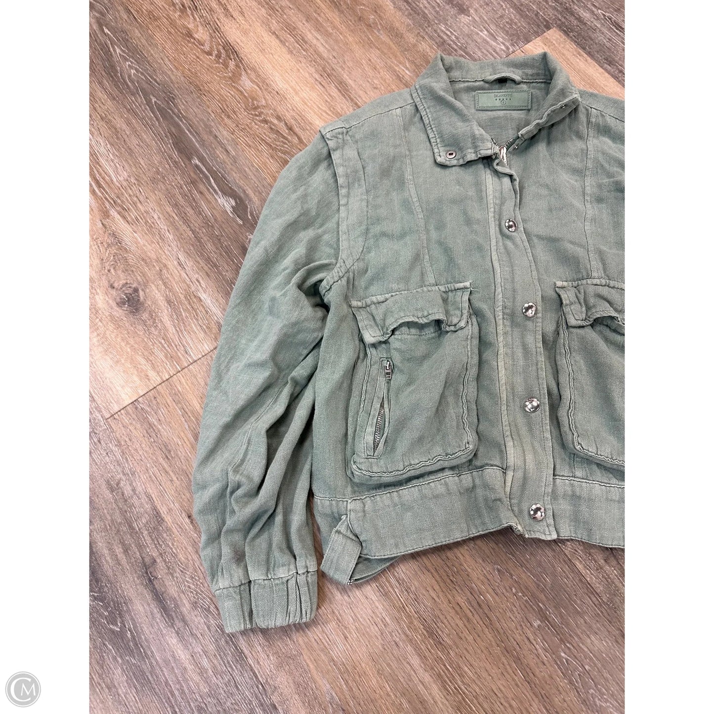 Blazer By Blanknyc In Green Denim, Size: S