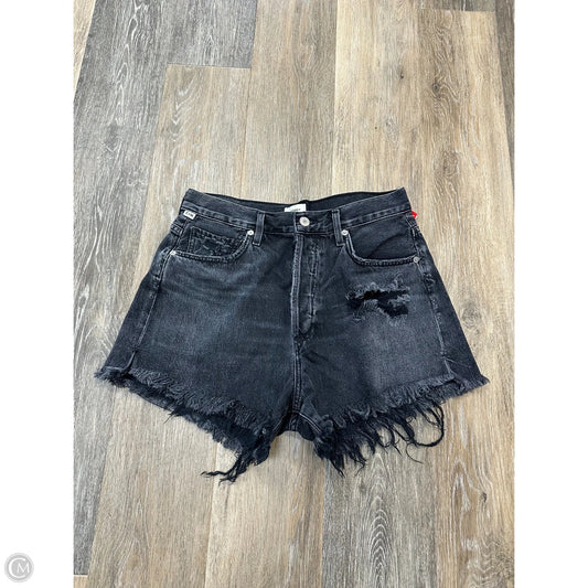 -Shorts By Citizens Of Humanity In Black Denim, Size: 2