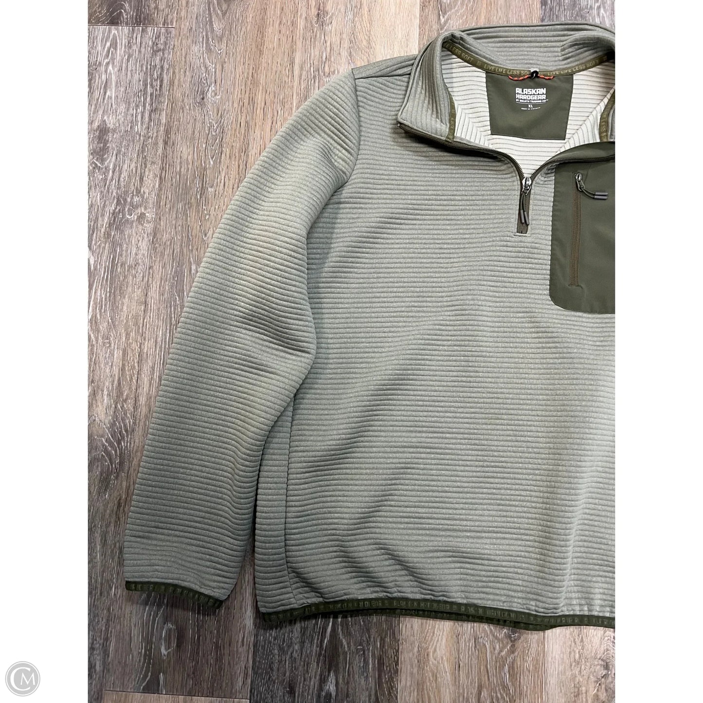 Athletic Sweatshirt Collar By Duluth Trading In Green, Size: Xl