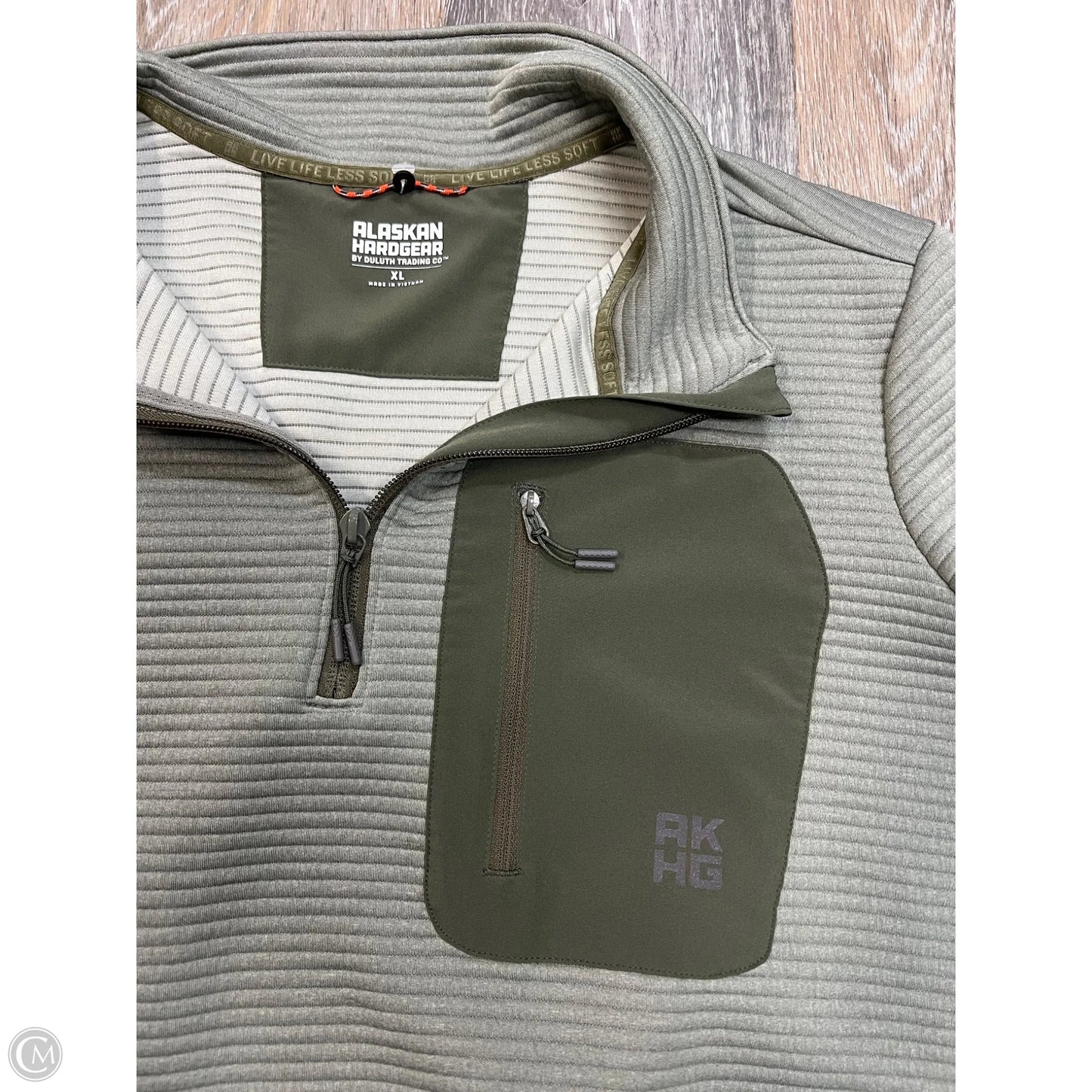 Athletic Sweatshirt Collar By Duluth Trading In Green, Size: Xl