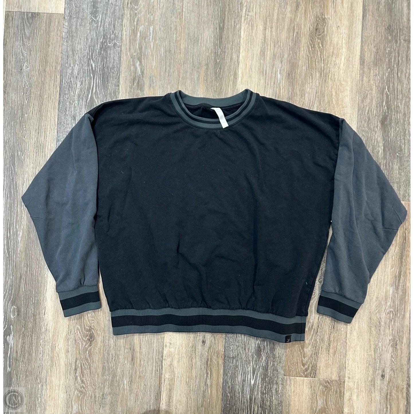 Athletic Sweatshirt Crewneck By Glyder In Black, Size: L