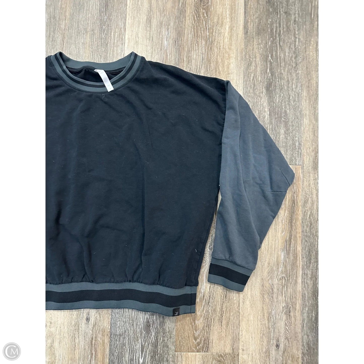 Athletic Sweatshirt Crewneck By Glyder In Black, Size: L