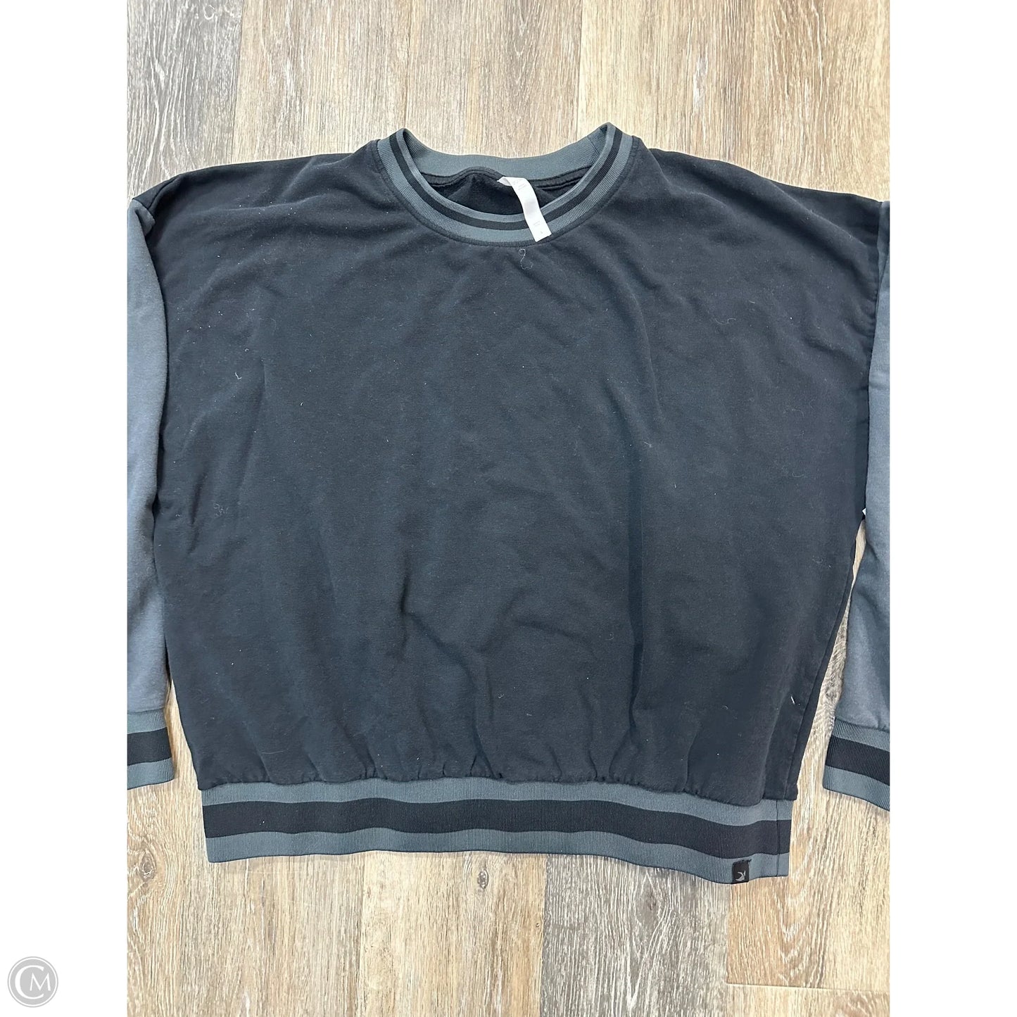 Athletic Sweatshirt Crewneck By Glyder In Black, Size: L