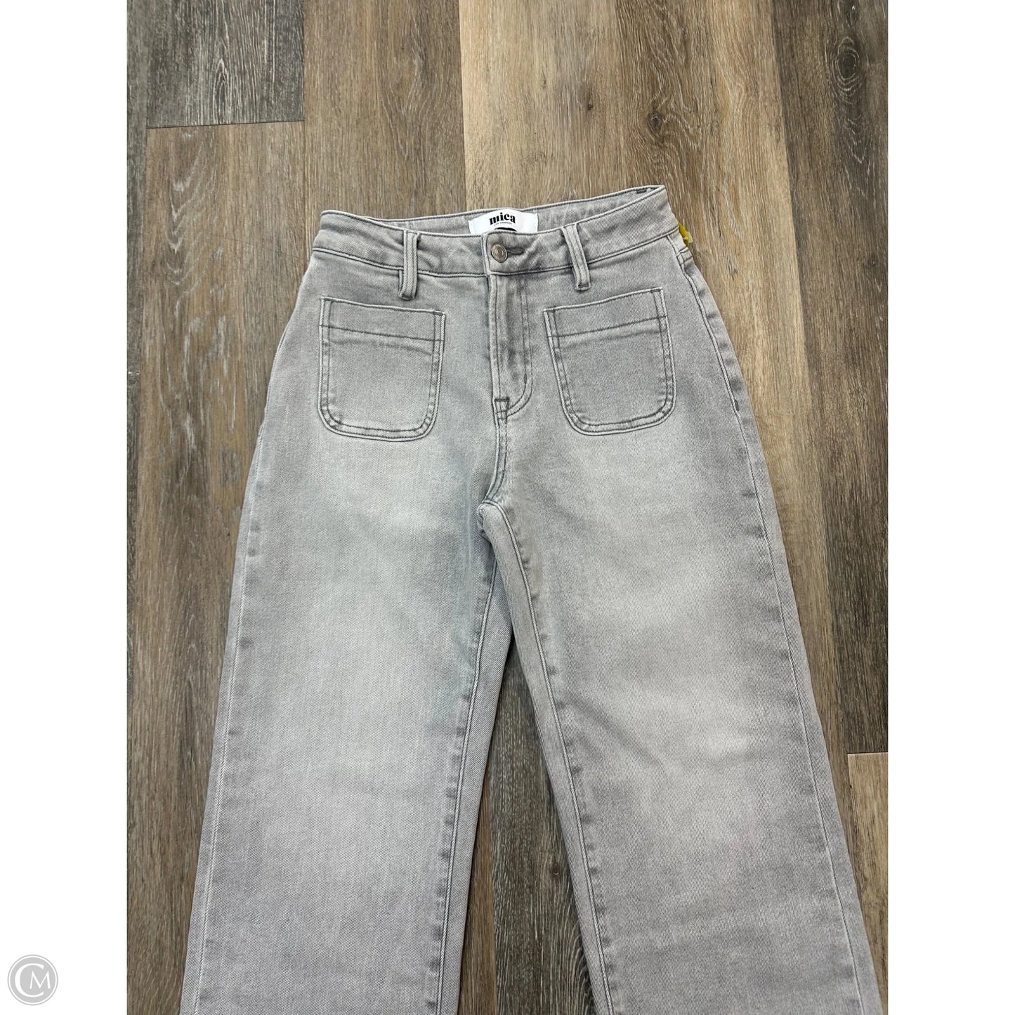 Jeans Wide Leg By Micas In Grey Denim, Size: 0