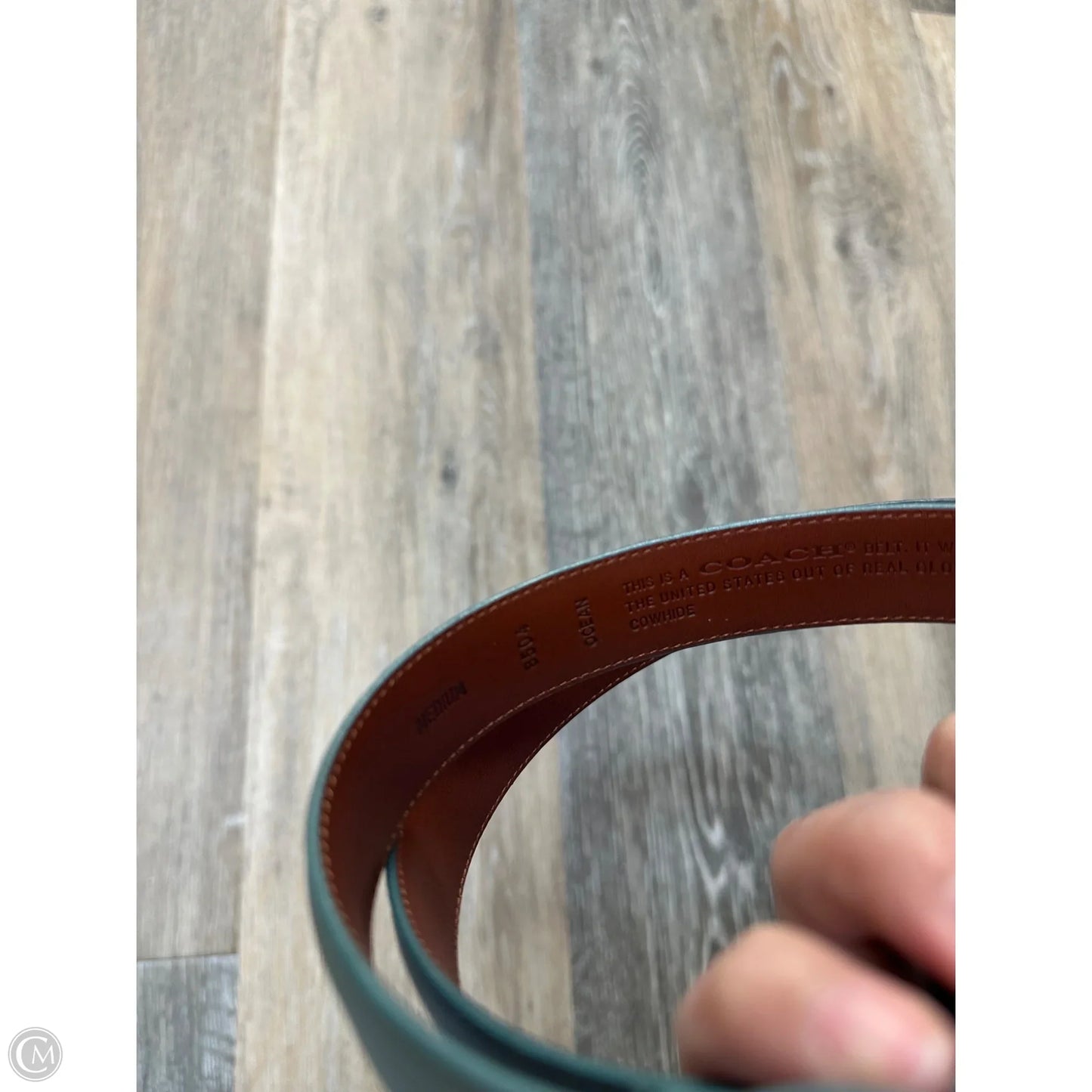 Belt Designer By Coach, Size: Medium