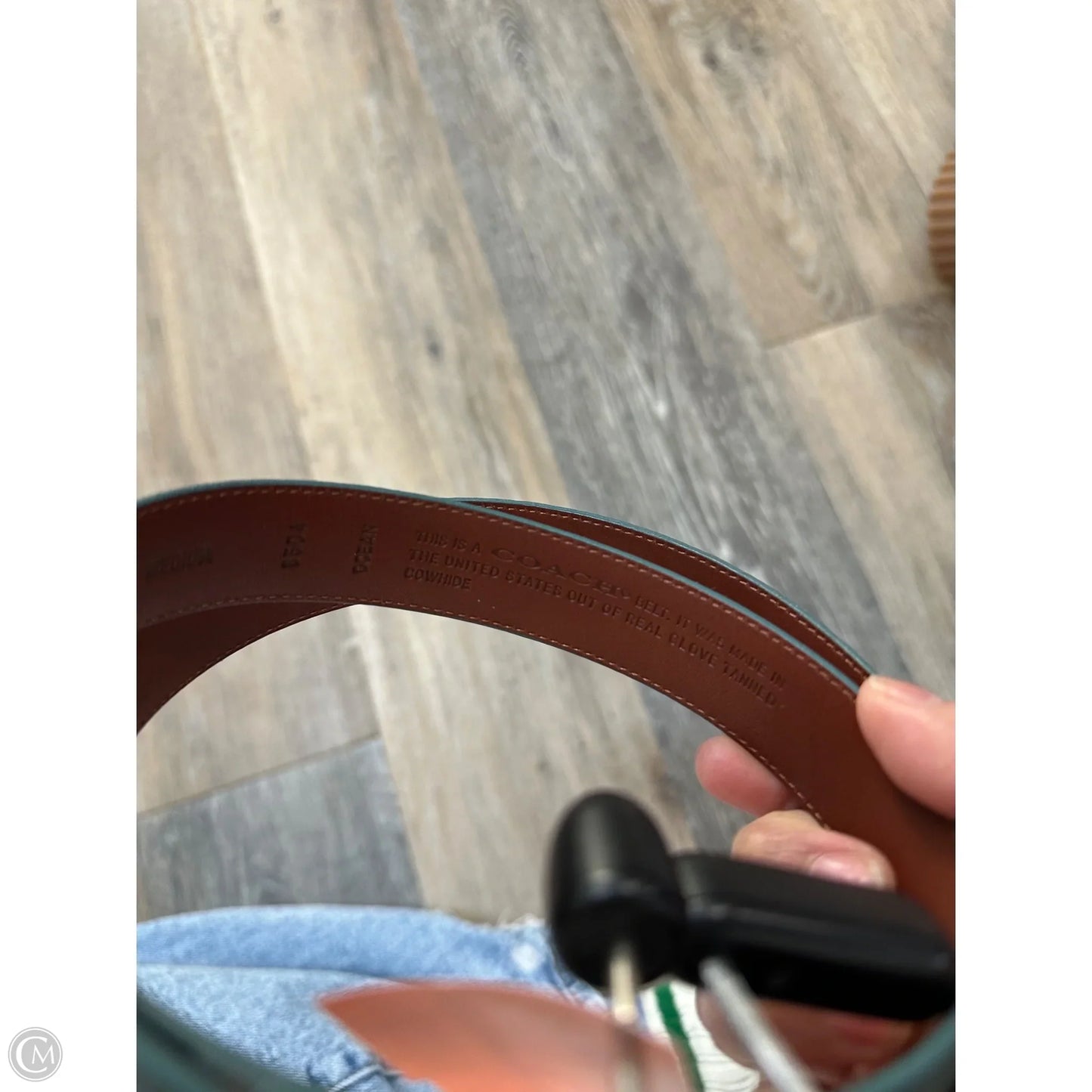 Belt Designer By Coach, Size: Medium