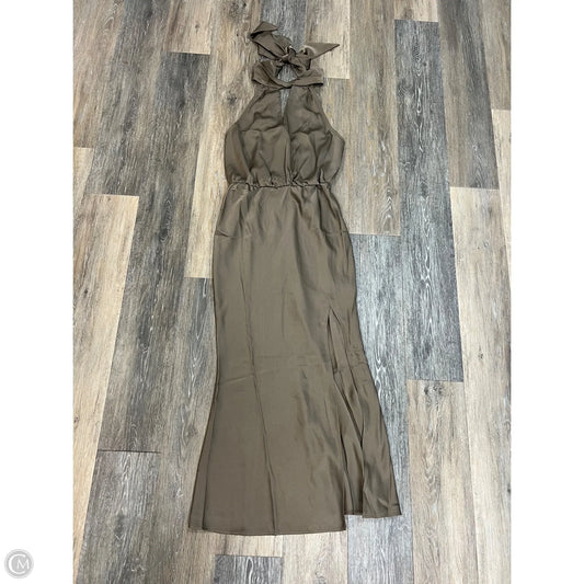 -Dress Party Midi By Hello Molly In Bronze, Size: 4