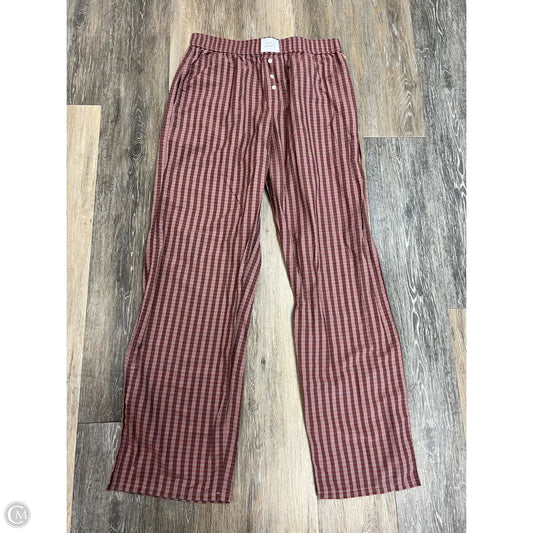 Pants Lounge By Things Between In Plaid Pattern, Size: M