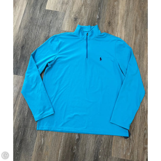 Athletic Jacket By Polo Ralph Lauren In Blue, Size: L