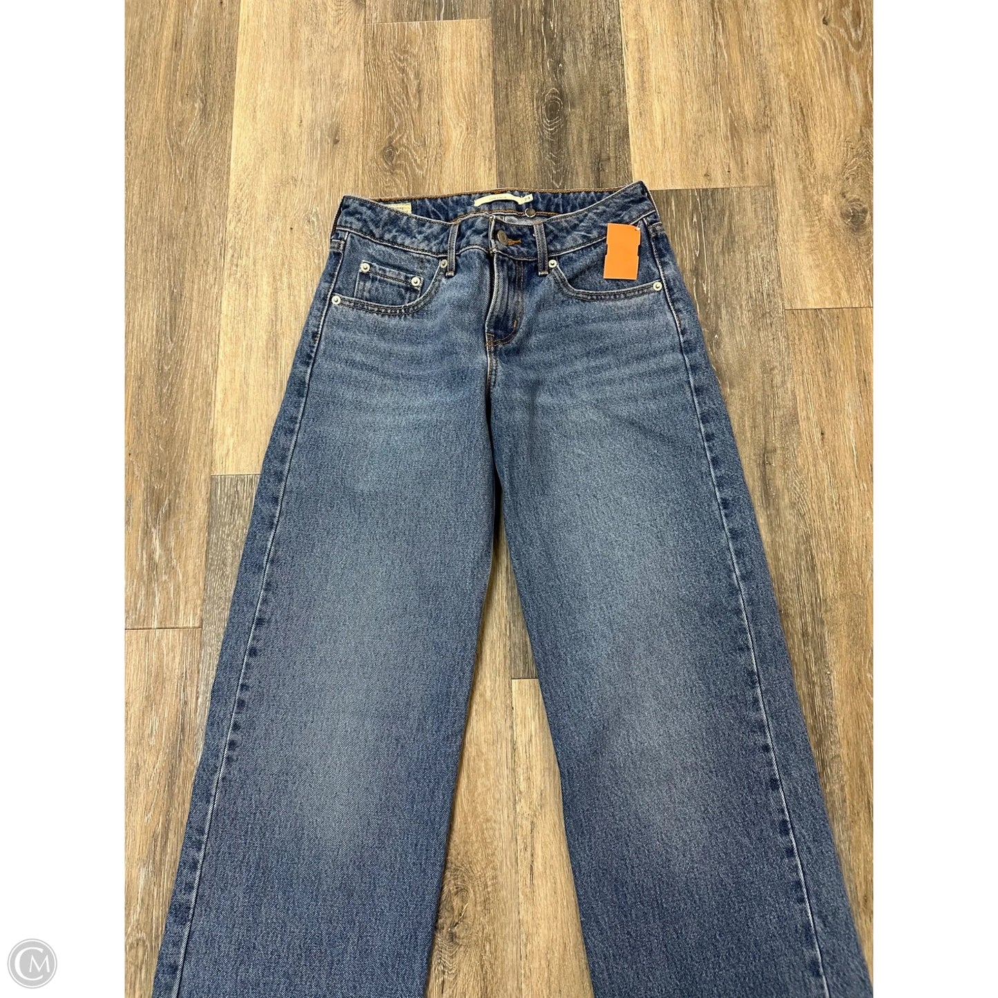 Jeans Straight By Levis In Blue Denim, Size: 0