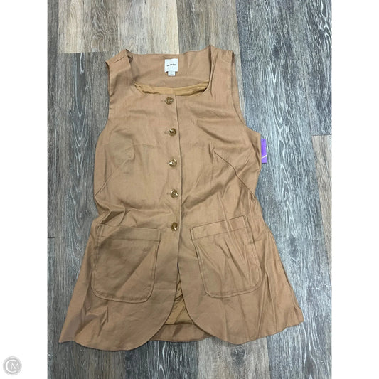 Vest Other By Maeve In Tan, Size: Xs