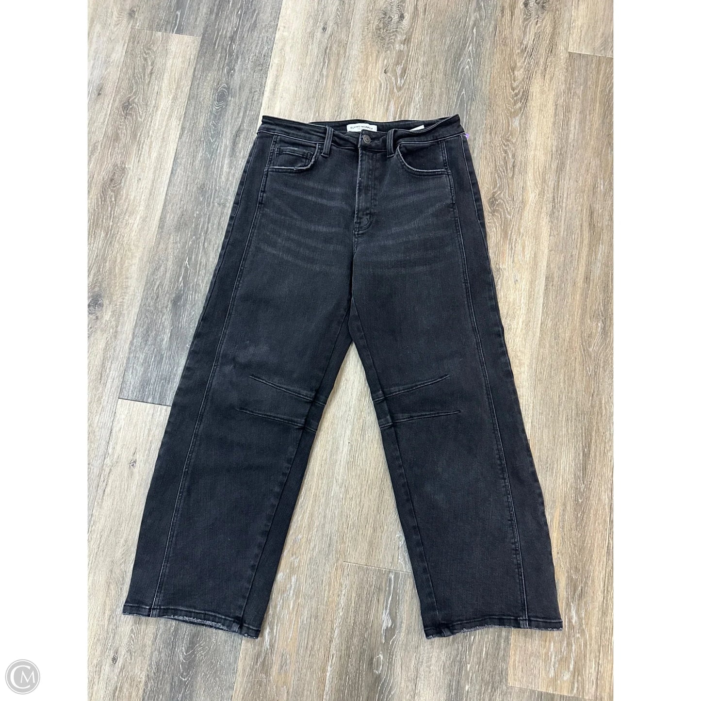 Jeans Boyfriend By Flying Monkey In Black Denim, Size: 10