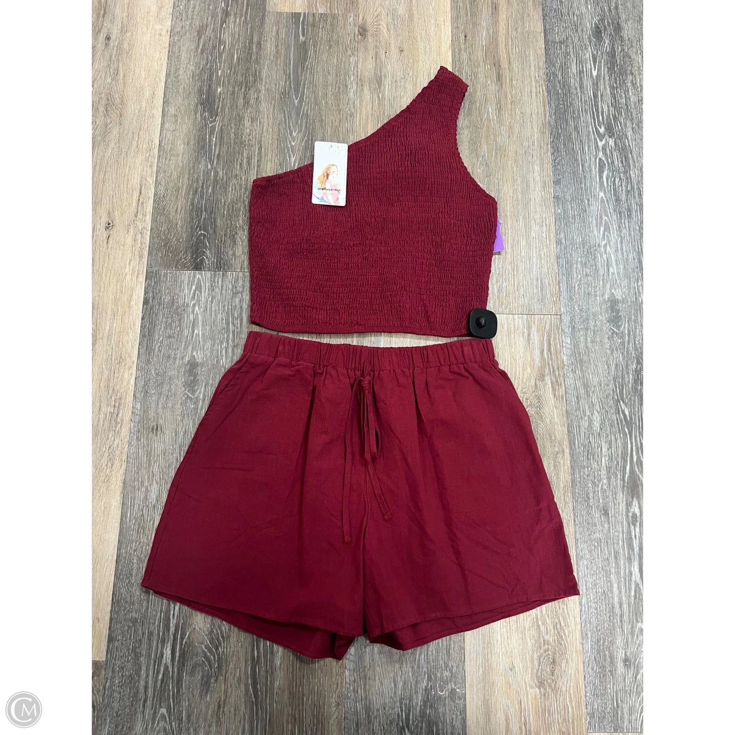 Shorts Set By Prettygarden In Red, Size: M
