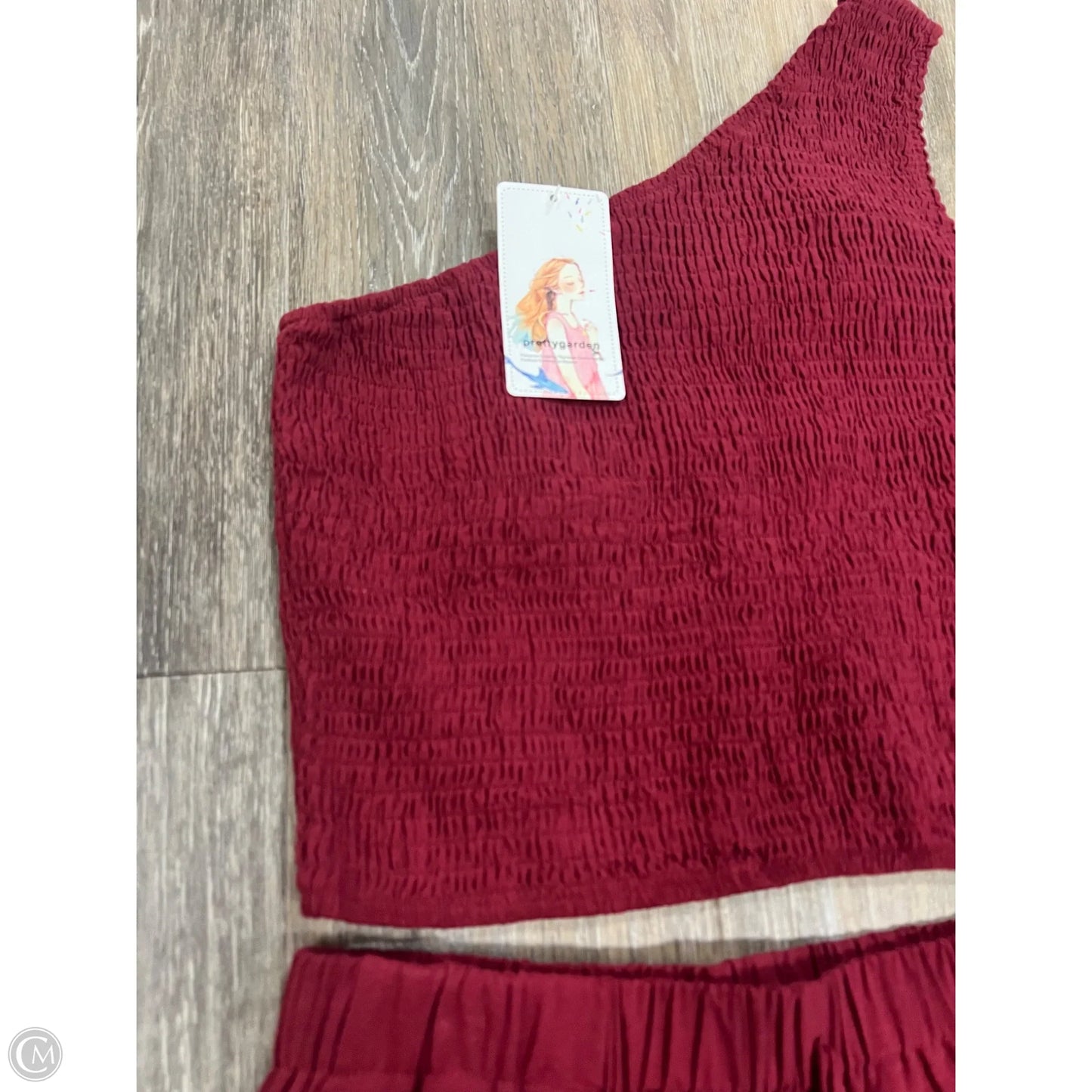 Shorts Set By Prettygarden In Red, Size: M