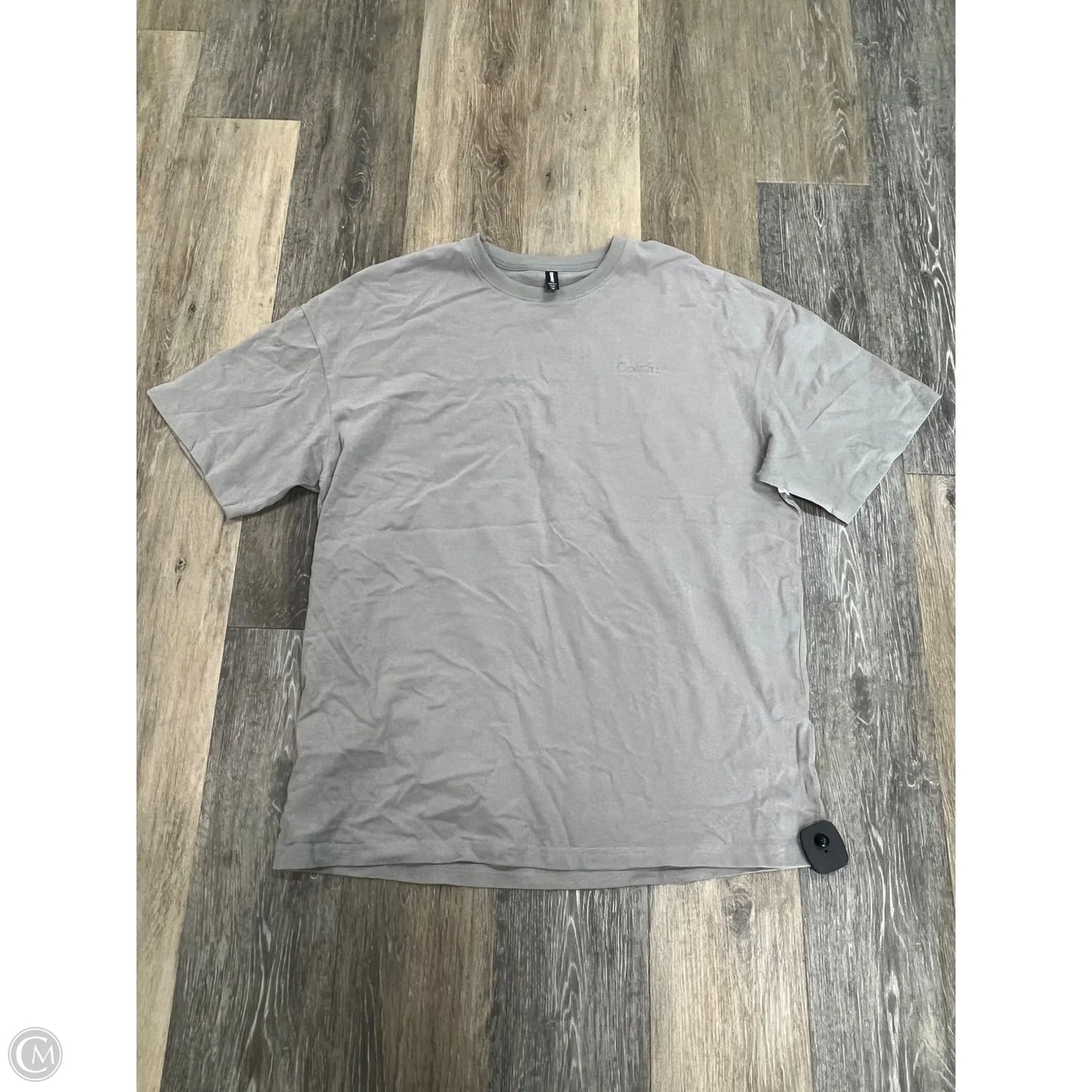 Top Short Sleeve By Comfrt In Grey, Size: S