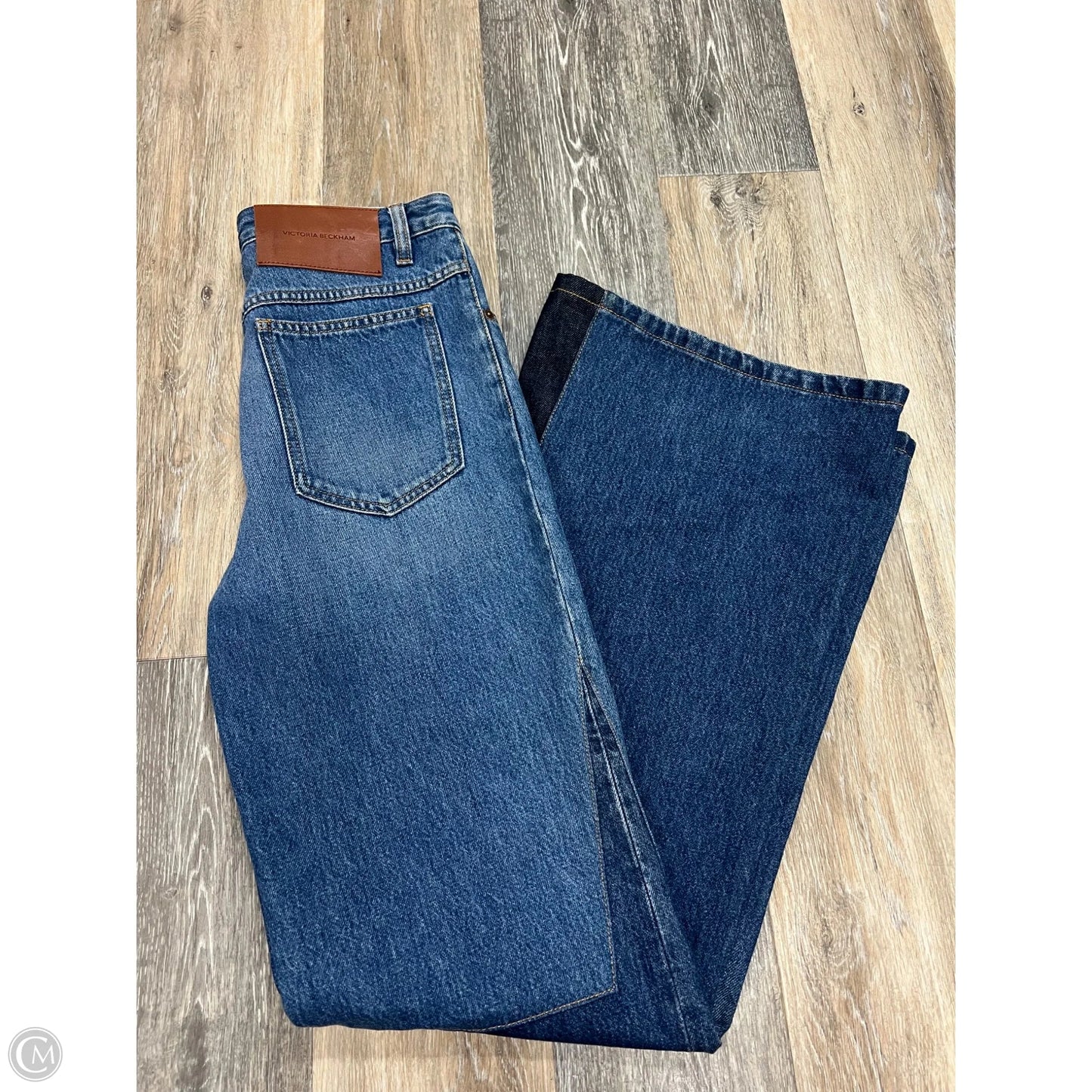 Jeans Flared By Victoria Beckham In Blue Denim, Size: 2/26