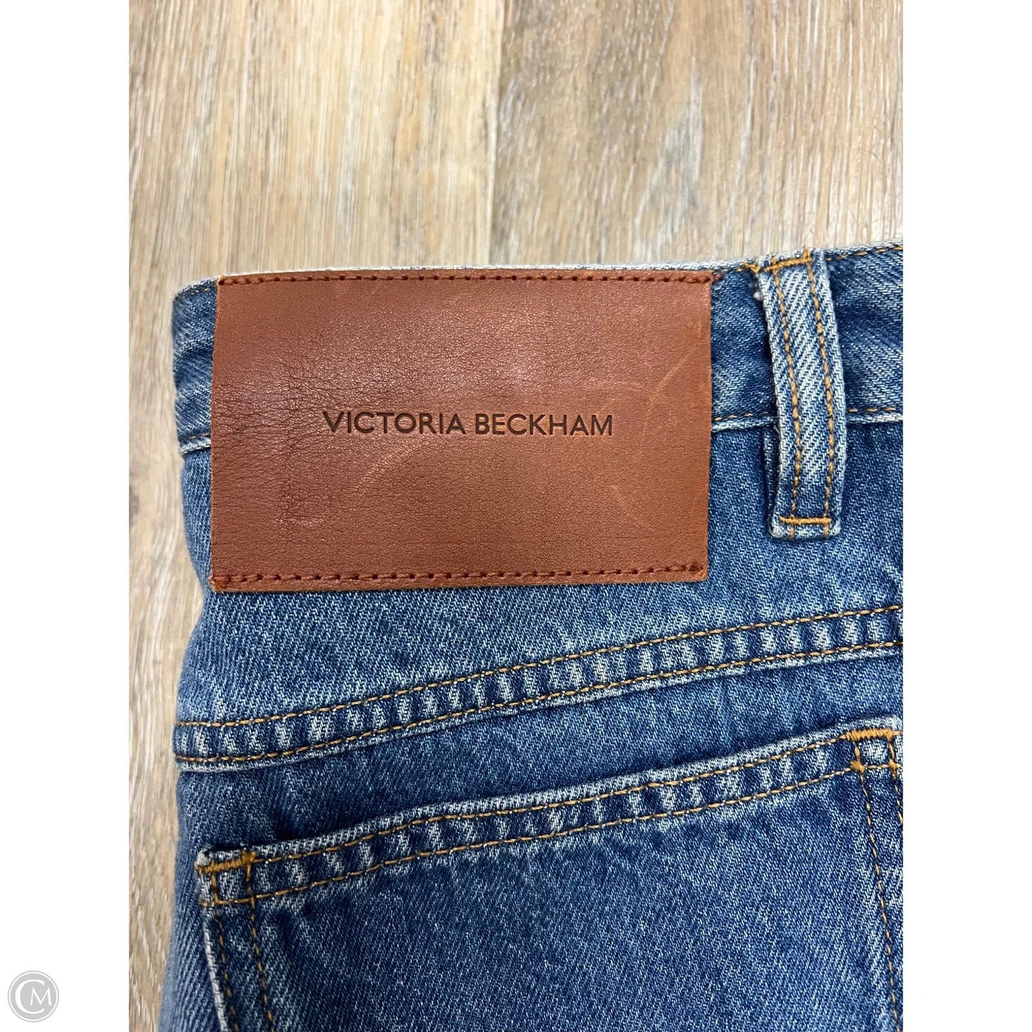 Jeans Flared By Victoria Beckham In Blue Denim, Size: 2/26