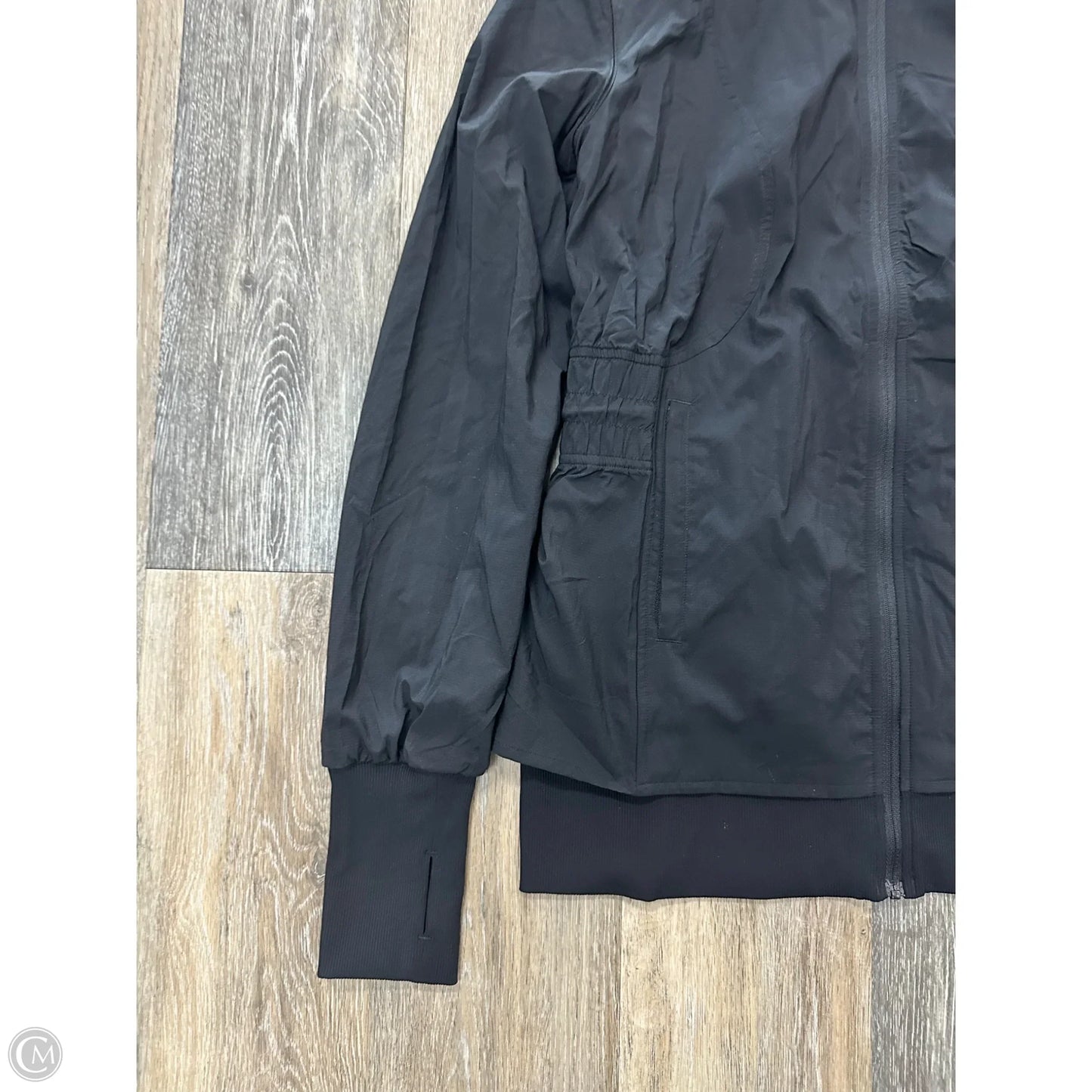 Athletic Jacket By Lululemon In Black, Size: 8