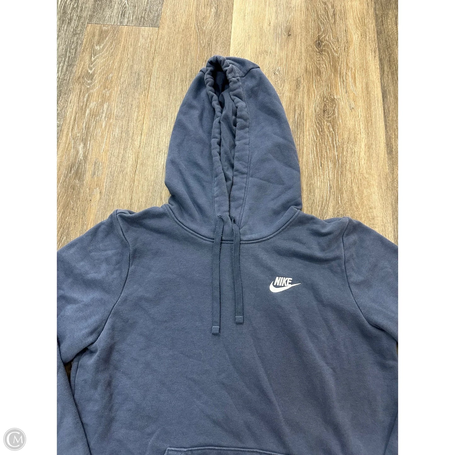 Athletic Sweatshirt Hoodie By Nike Apparel In Blue, Size: S