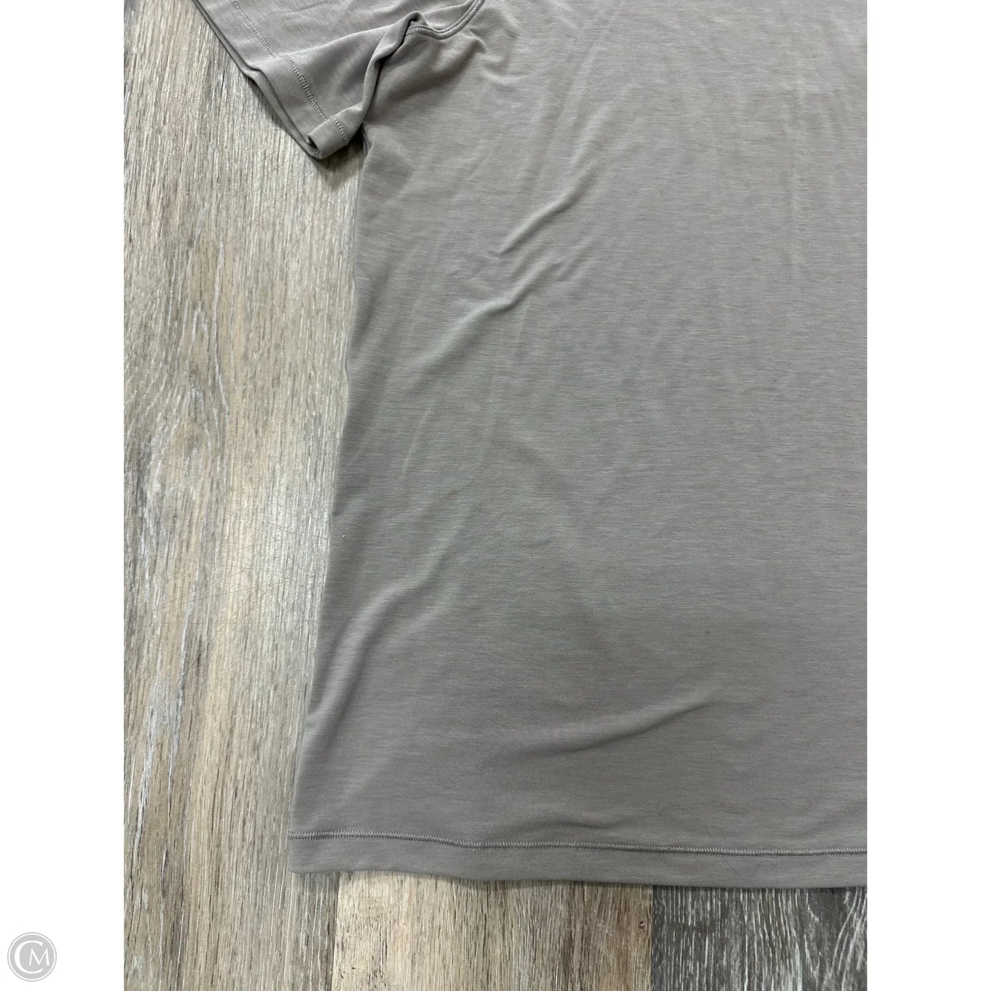 Athletic Top Short Sleeve By Lululemon In Tan, Size: S