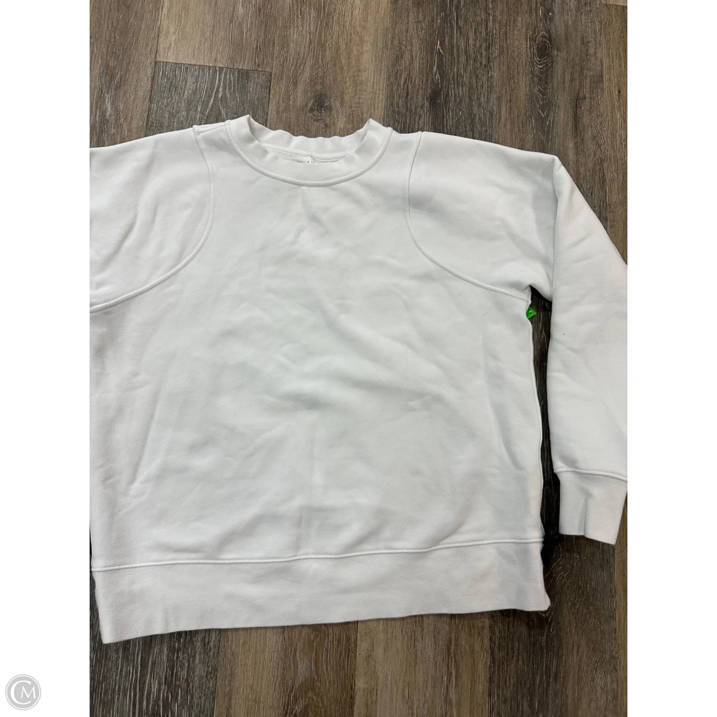 Athletic Sweatshirt Crewneck By Lululemon In White, Size: 8