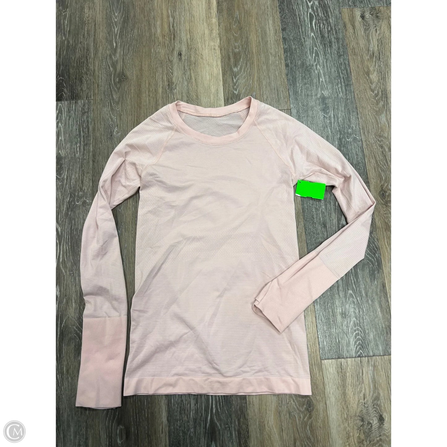 Athletic Top Long Sleeve Crewneck By Lululemon In Pink, Size: 4