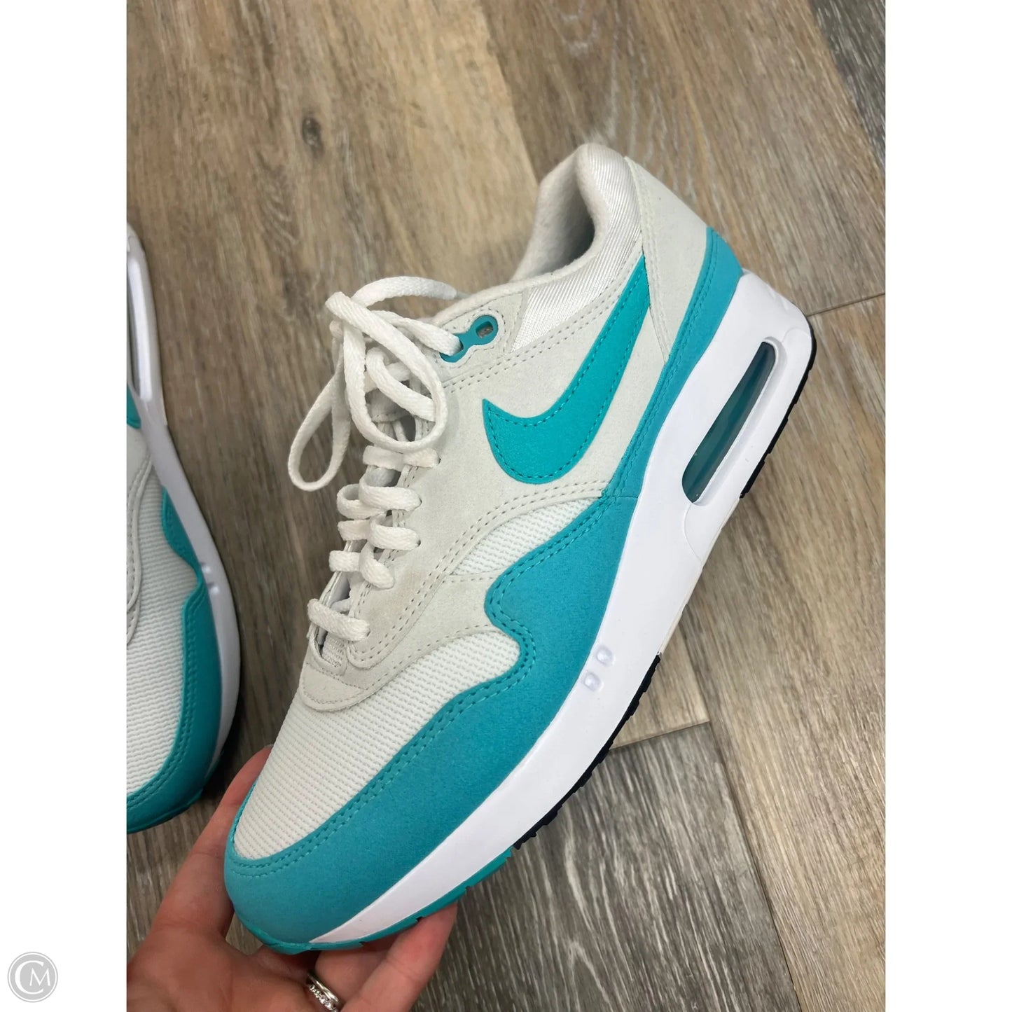 Shoes Sneakers By Nike In Blue & White, Size: 8