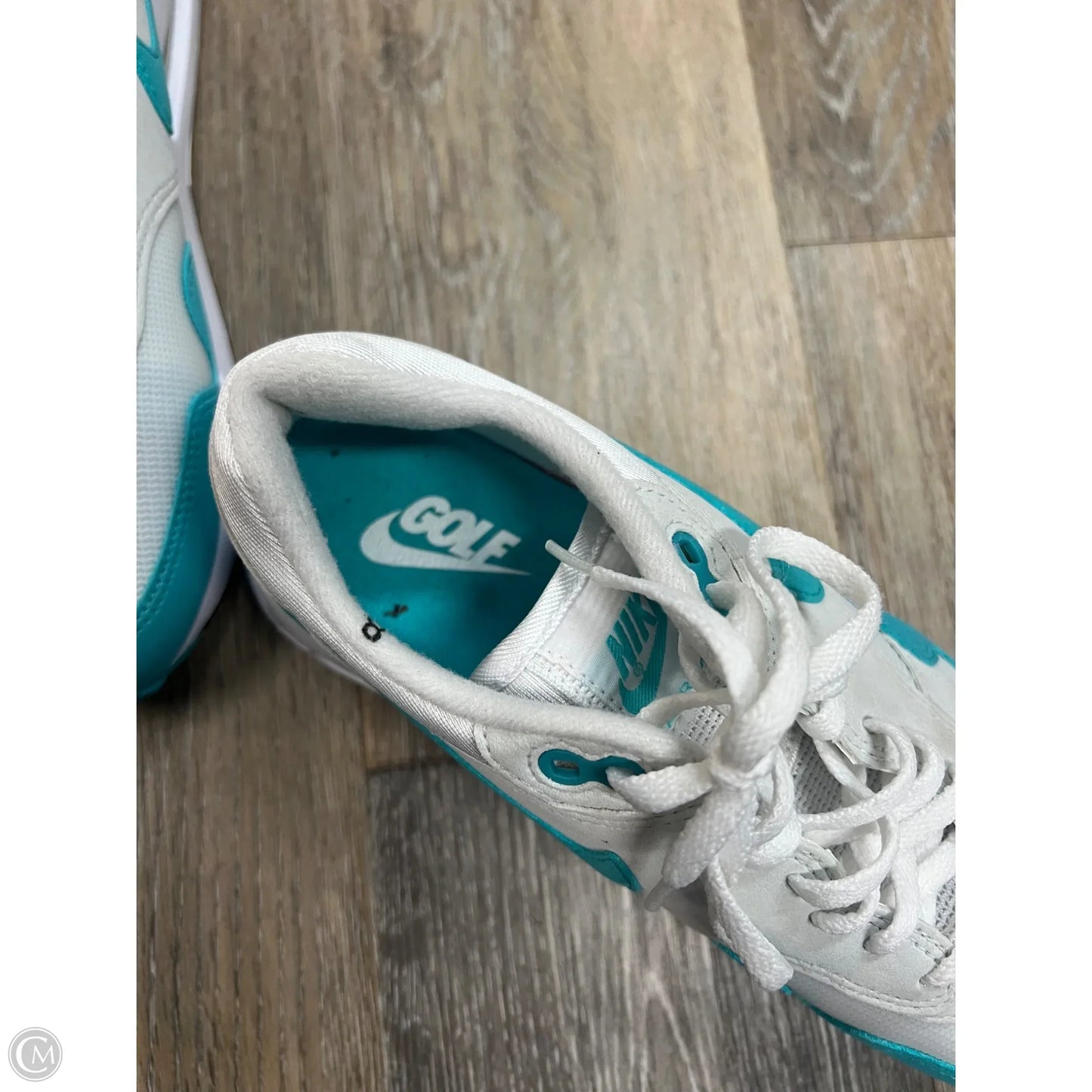 Shoes Sneakers By Nike In Blue & White, Size: 8
