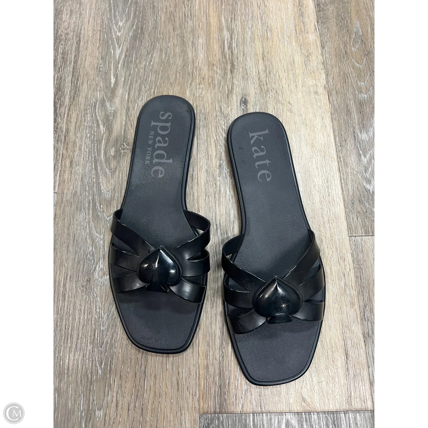 Sandals Designer By Kate Spade In Black, Size: 9