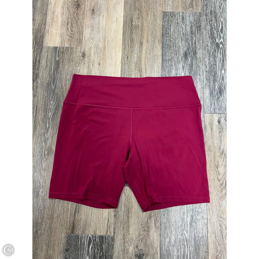 Athletic Shorts By Lululemon In Pink, Size: 18