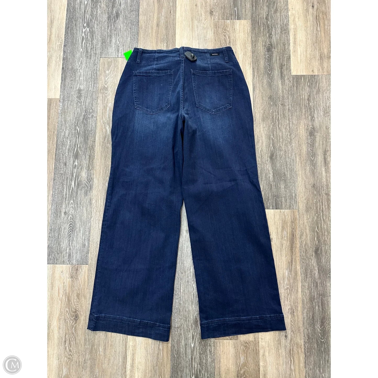 Jeans Wide Leg By Liverpool In Blue Denim, Size: 14
