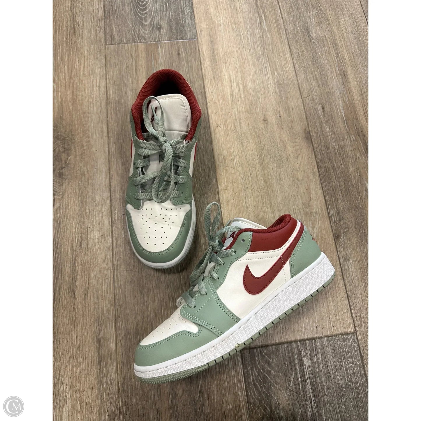 Shoes Athletic By Nike In Green & Red, Size: 5