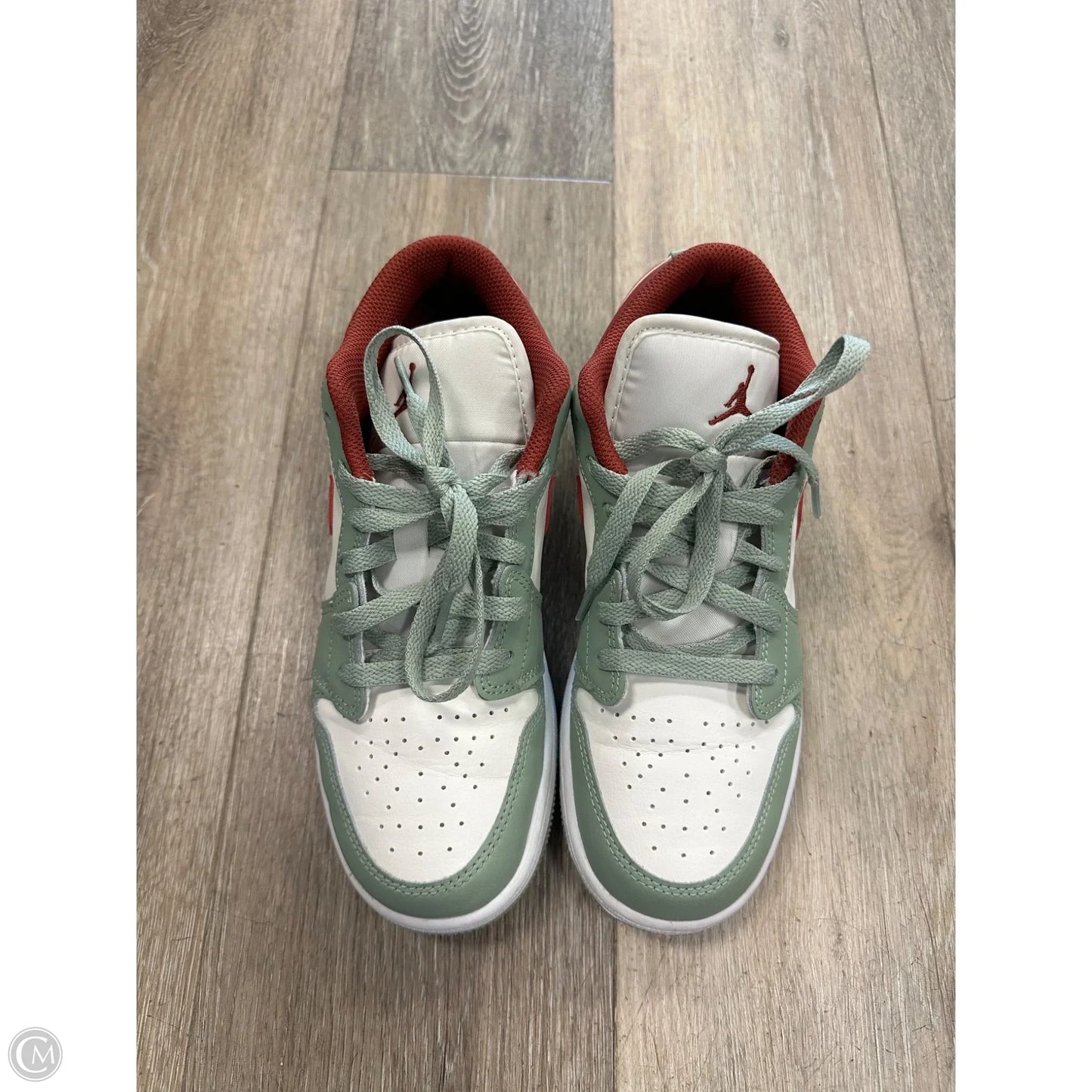 Shoes Athletic By Nike In Green & Red, Size: 5