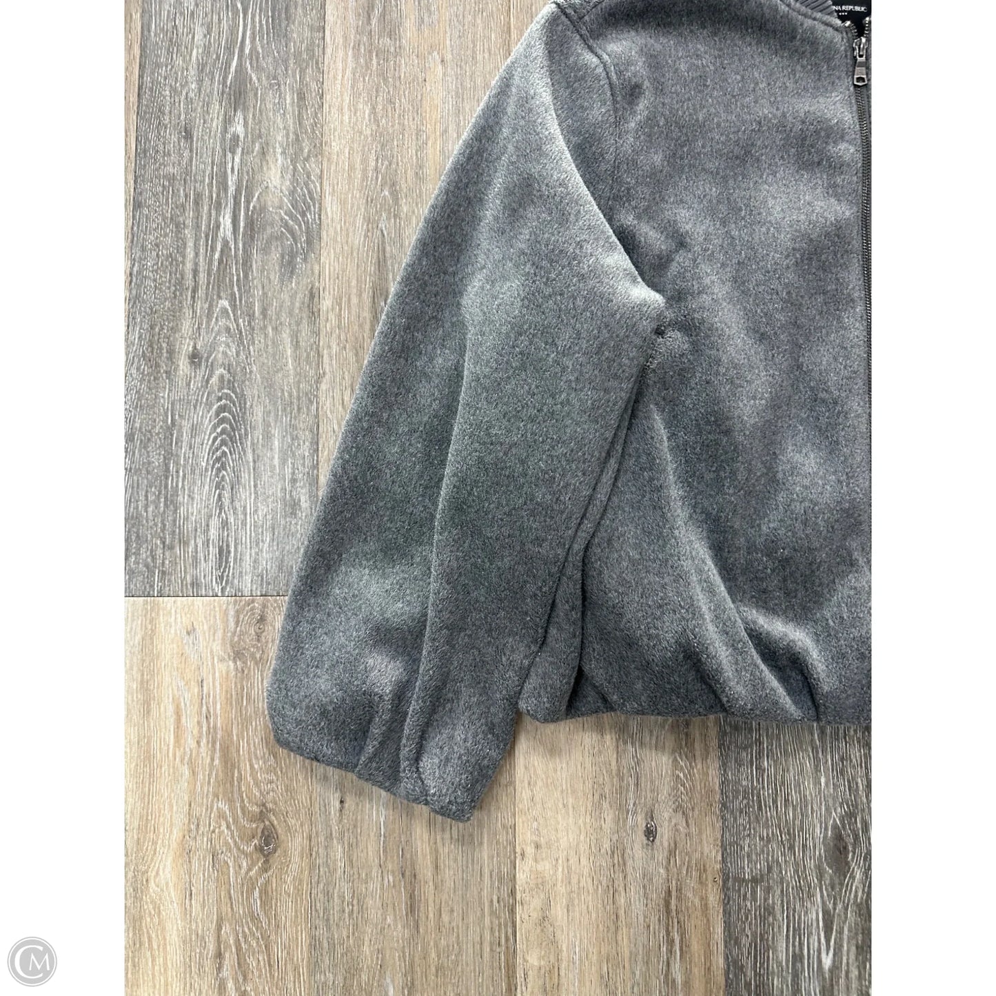 Jacket Moto By Banana Republic In Grey, Size: Xl