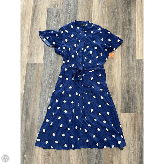 -Dress Casual Maxi By Lauren By Ralph Lauren In Blue, Size: 20