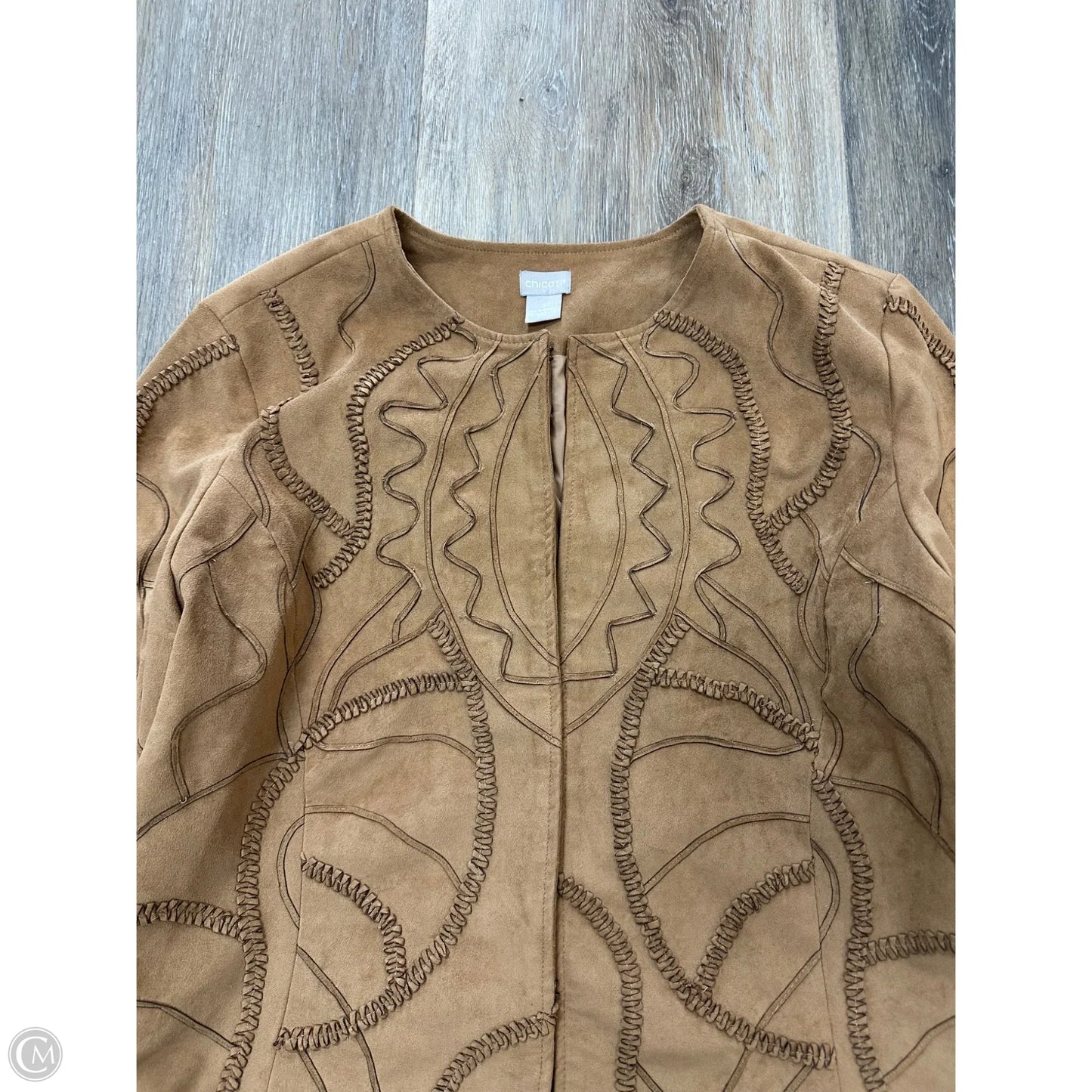 Jacket Other By Chicos In Brown, Size: Xl