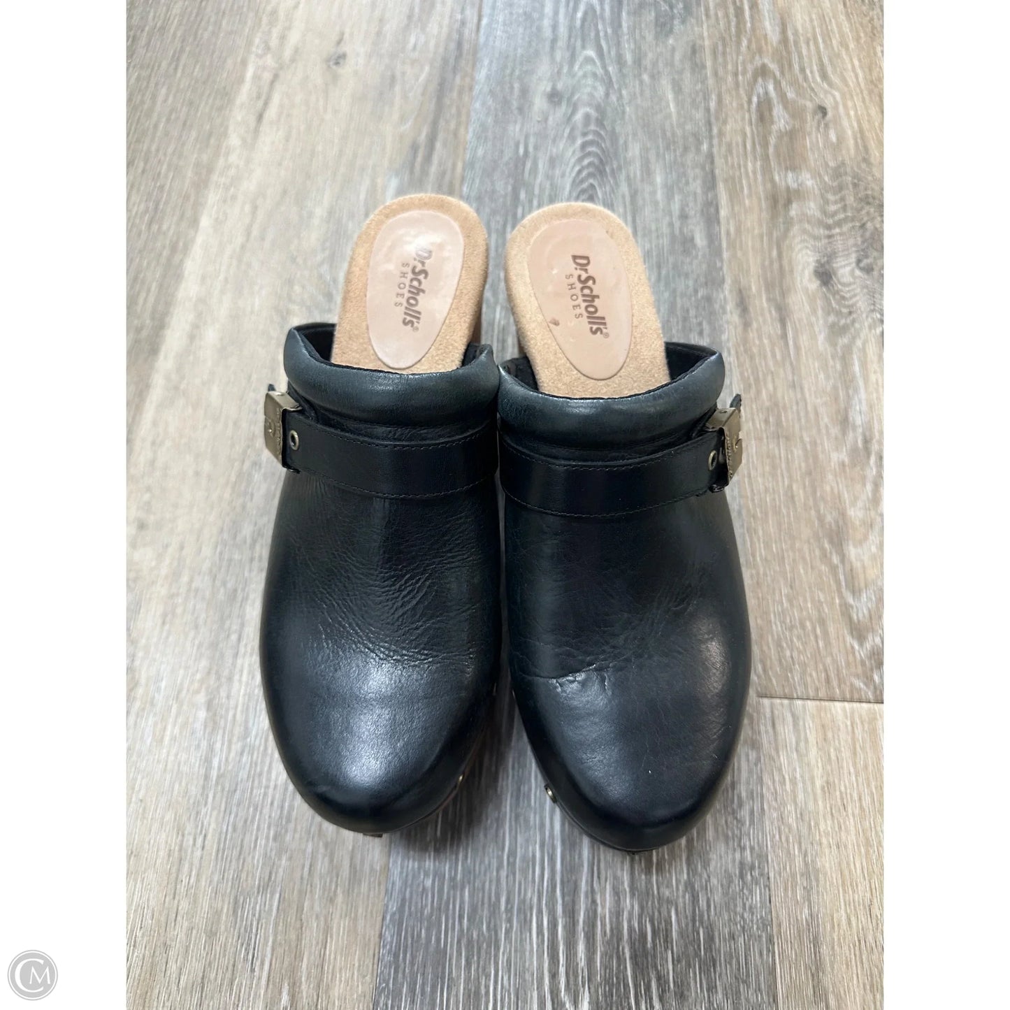Shoes Heels Block By Dr Scholls In Black & Brown, Size: 9