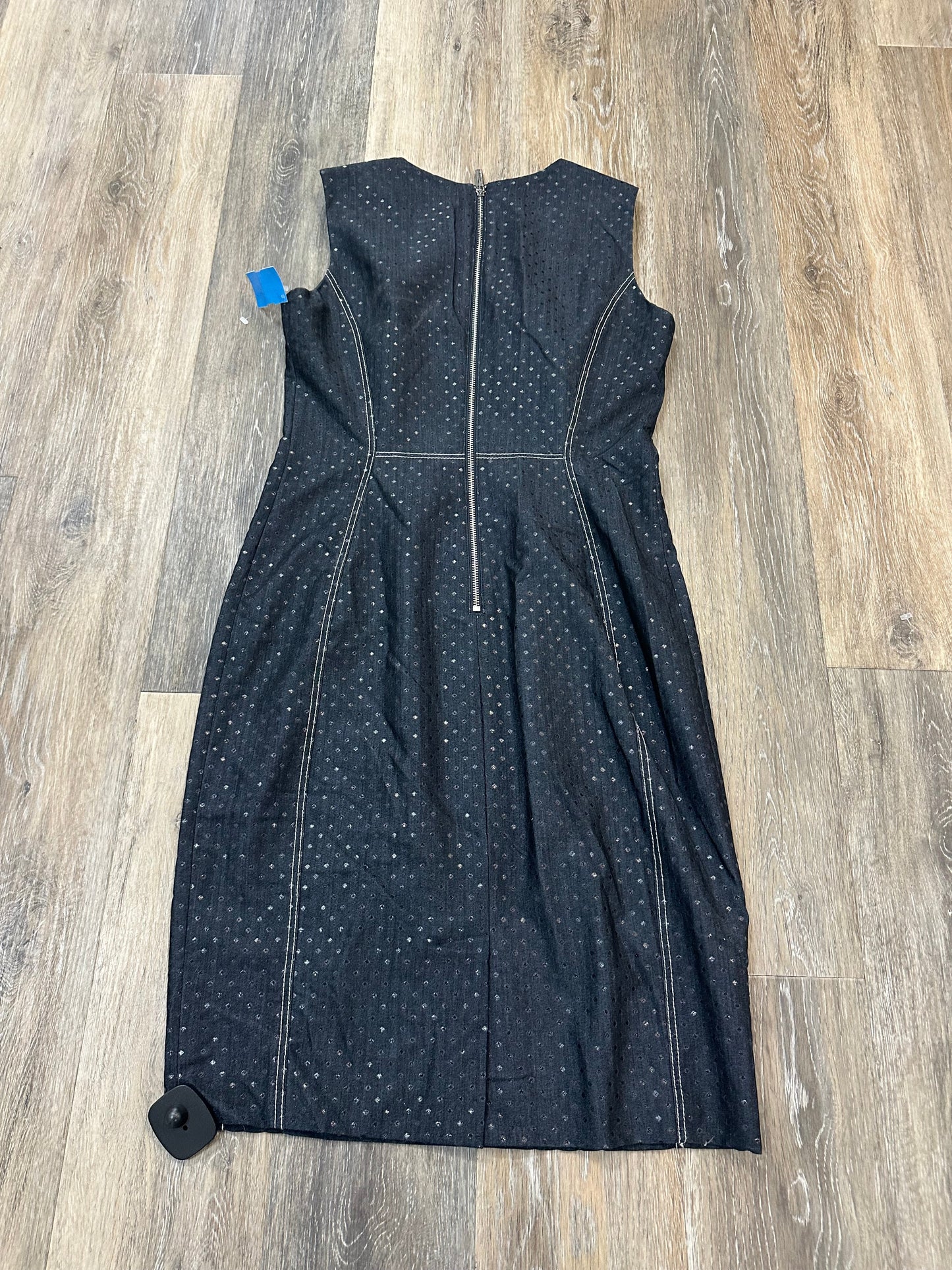 Dress Work By Calvin Klein In Blue Denim, Size: 6