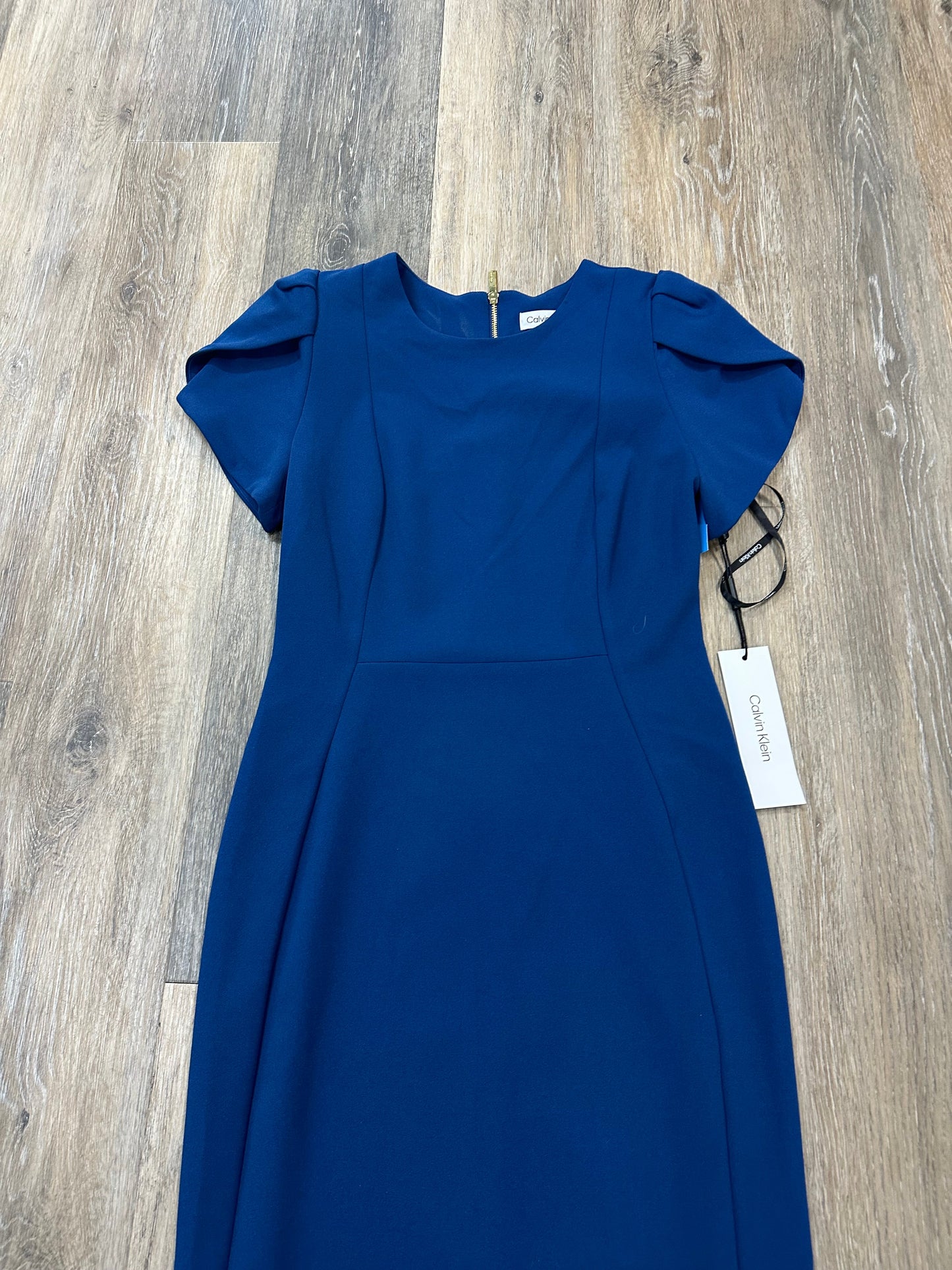 Dress Work By Calvin Klein In Blue, Size: 4